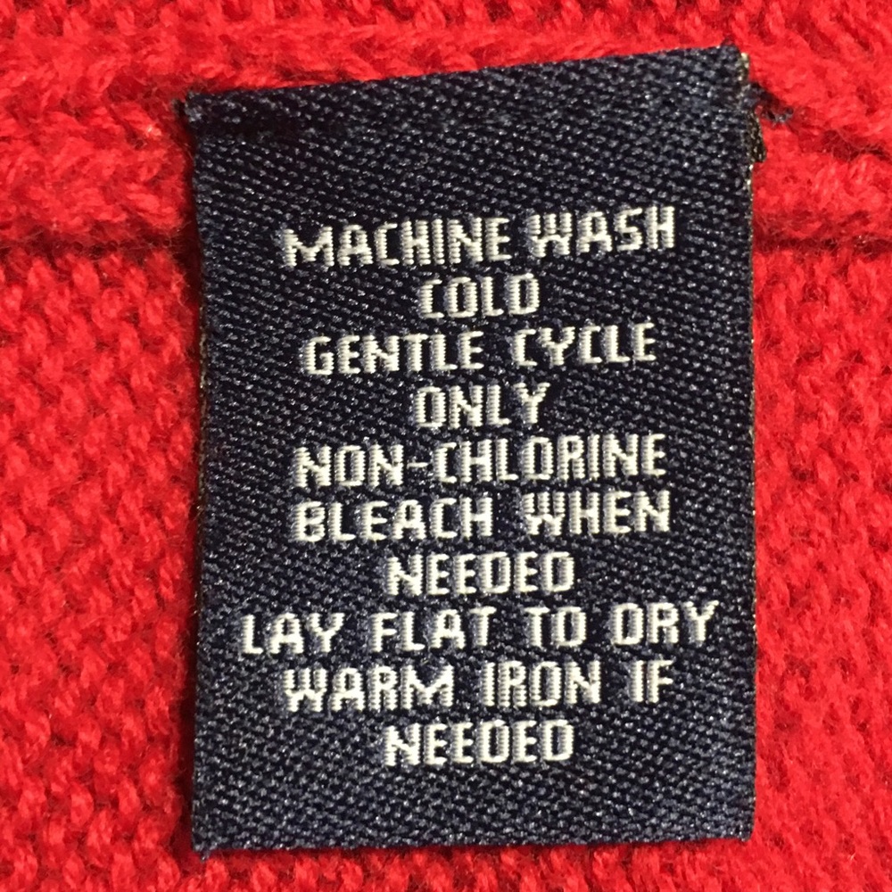 Chaps Red Pullover Cotton Sweater Asymmetrical Lg… - image 8